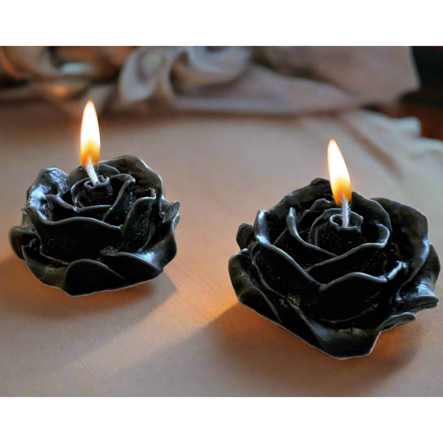 Limited Edition Set of 2 Black Rose Candle Honoring Ancient Armenia | Scented Black Rose & Oudh