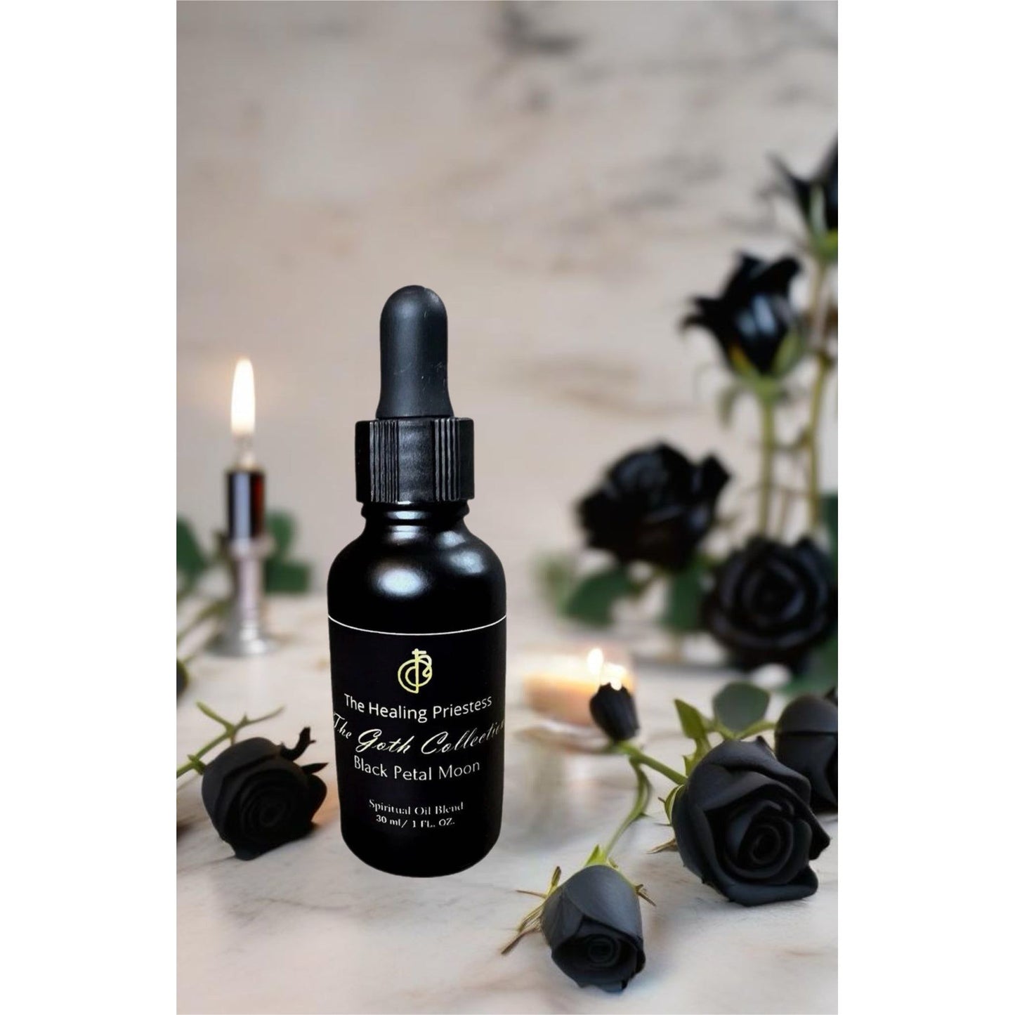 Black Petal Moon Spiritual Oil Blend from the Goth Collection