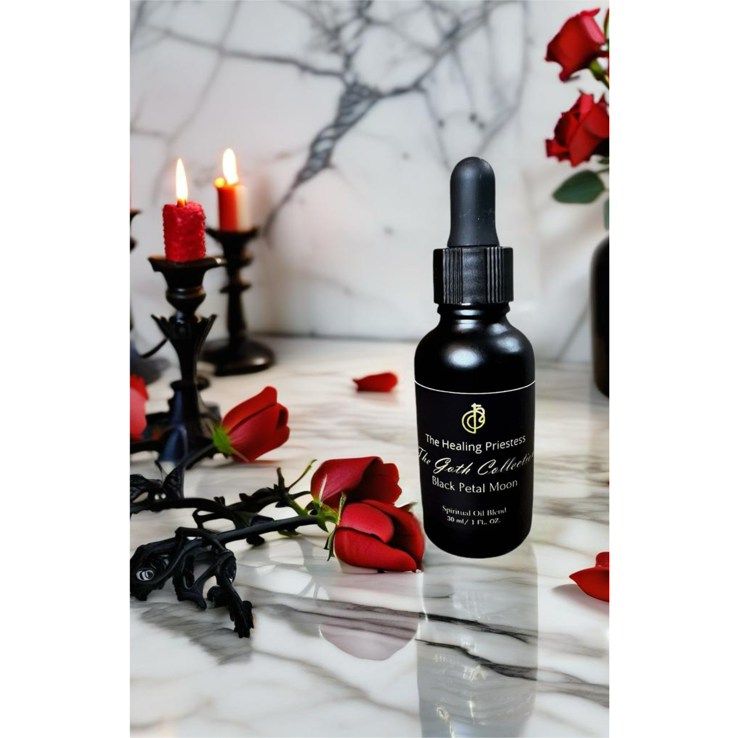 Black Petal Moon Spiritual Oil Blend from the Goth Collection